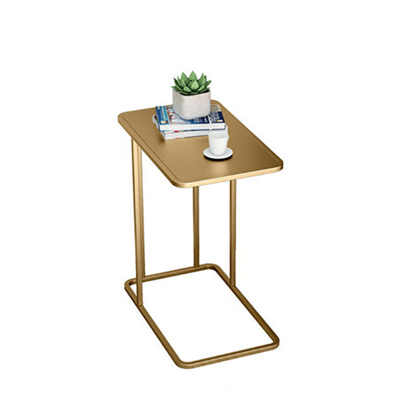 Contemporary Rectangle Marble Top End Table