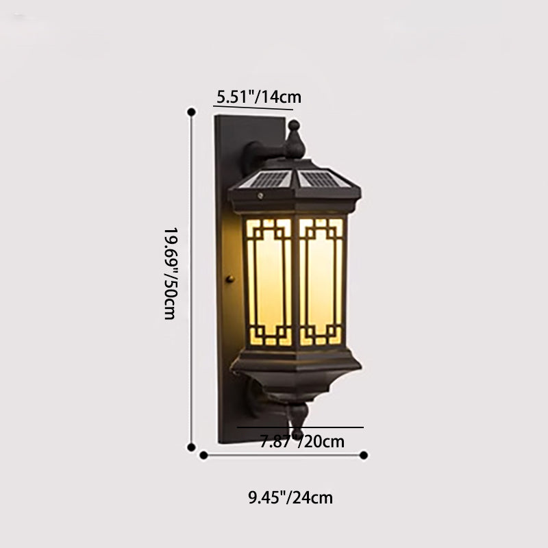 Chinese Solar Cylinder Loft Aluminum Glass Wall Sconce