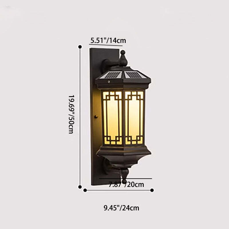 Chinese Solar Cylinder Loft Aluminum Glass Wall Sconce