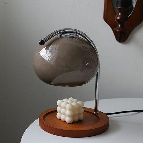 Modern melting dome gray table lamps, Lighom — Orange / Dimmer Switch / 220V-240V (UK/AU)