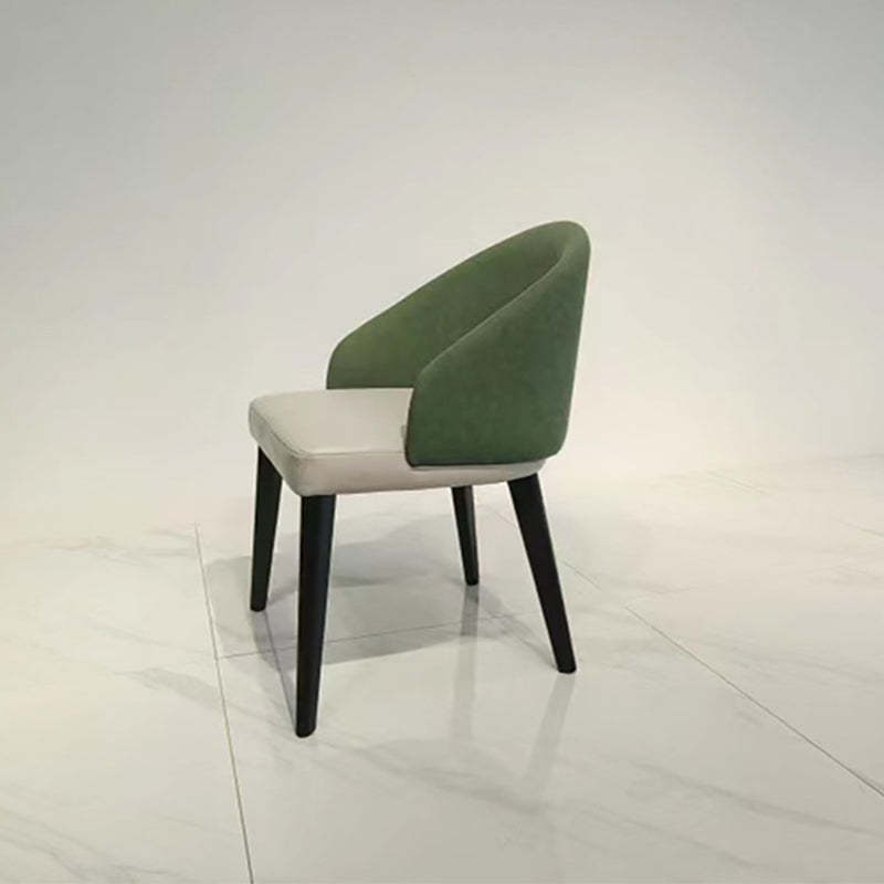 Ash back leather wood dining chairs & benches for kitchen