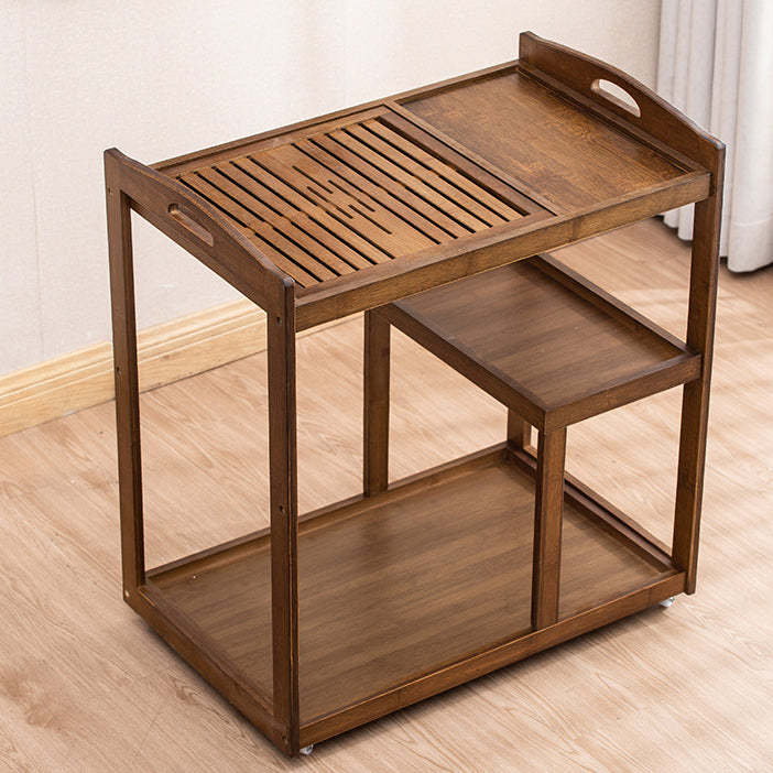 Minimalist Solid Wood 3-Tier End Table