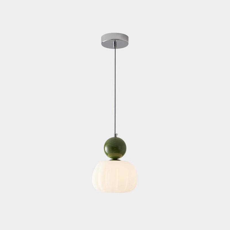 Minimalist Pumpkin Iron Acrylic Pendant Light