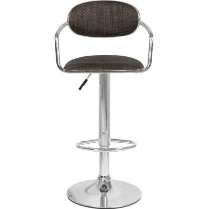 Scandinavian Half Round Wicker Bar Stool
