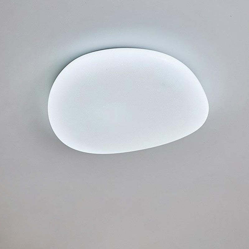 Minimalist Pebble Acrylic LED Flush Mount Light