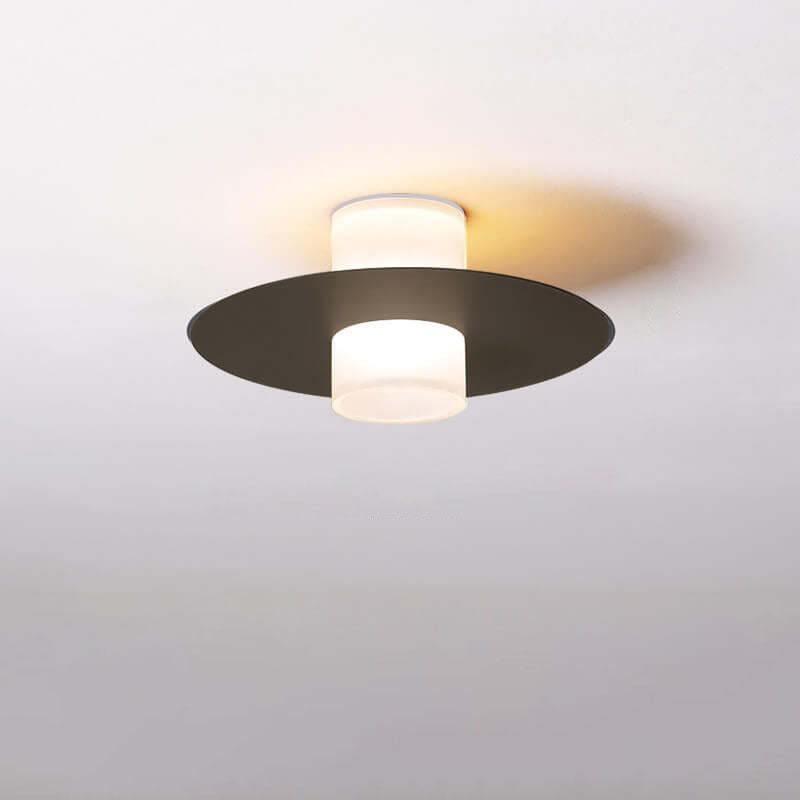 Minimalist Iron Cylindrical Disc Ceiling Light