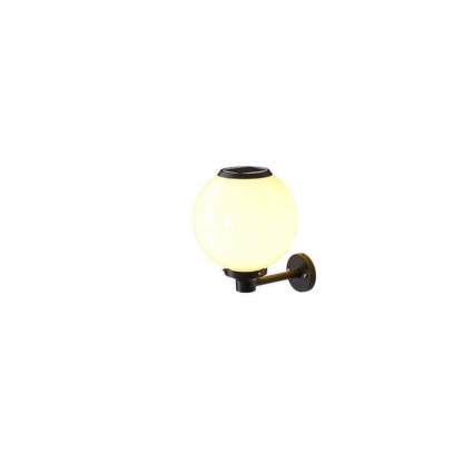 Modern Outdoor Solar Round Ball LED Wall Sconce