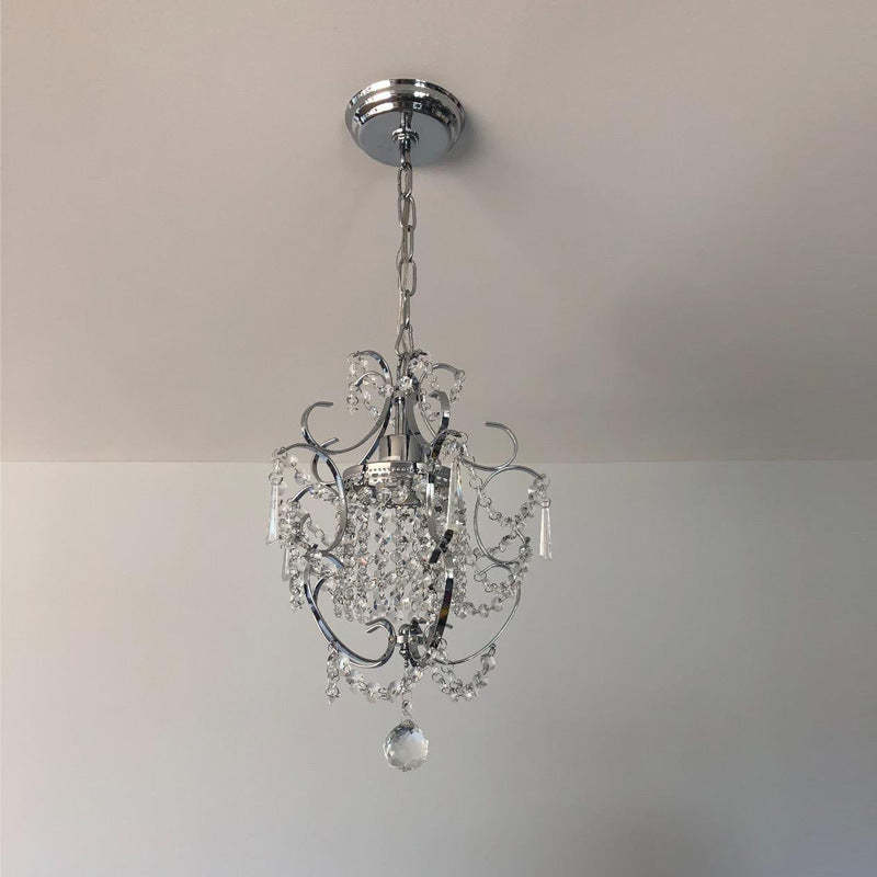Traditional Luxury Iron Crystal Pendant Light