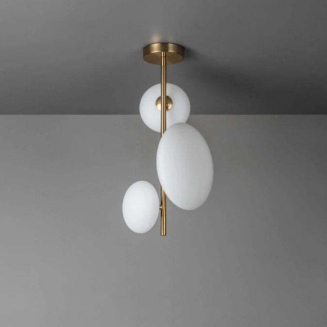 Minimalist Brass Glass Ball Chandelier — 220V-240V For UK/AU