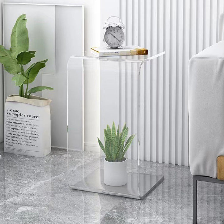 Scandinavian Square Acrylic End Table