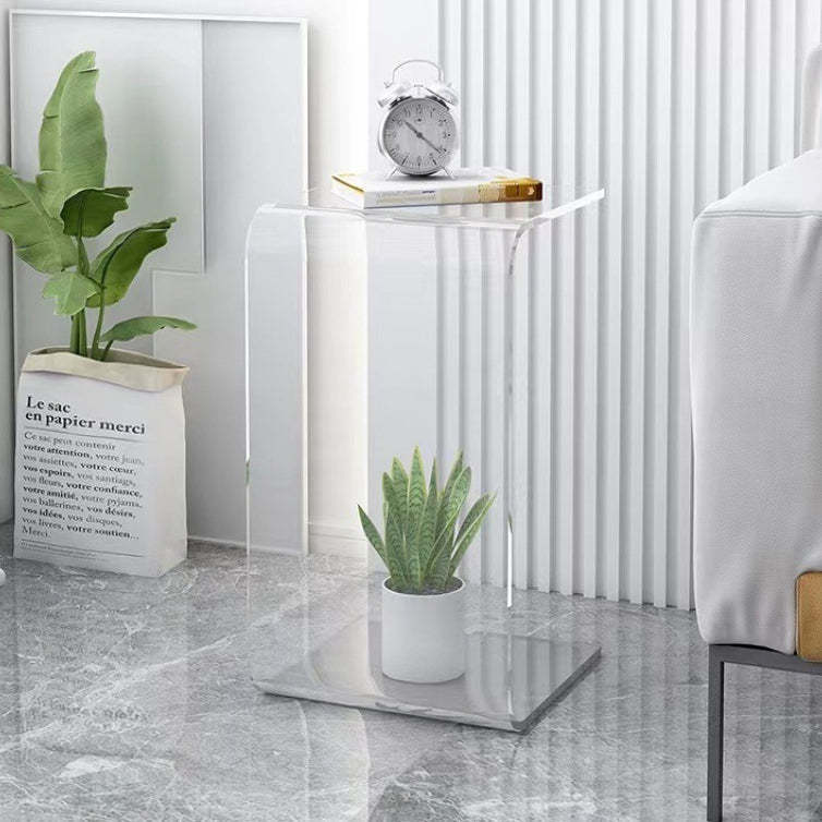 Scandinavian Square Acrylic End Table