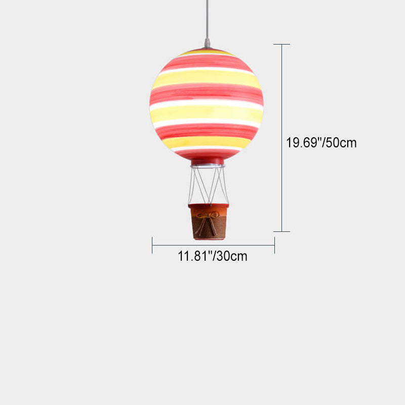 Scandinavian Hot Air Balloon Iron Acrylic Pendant Light