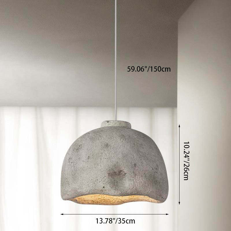 Nordic Rough Rock Semicircular Pendant Light