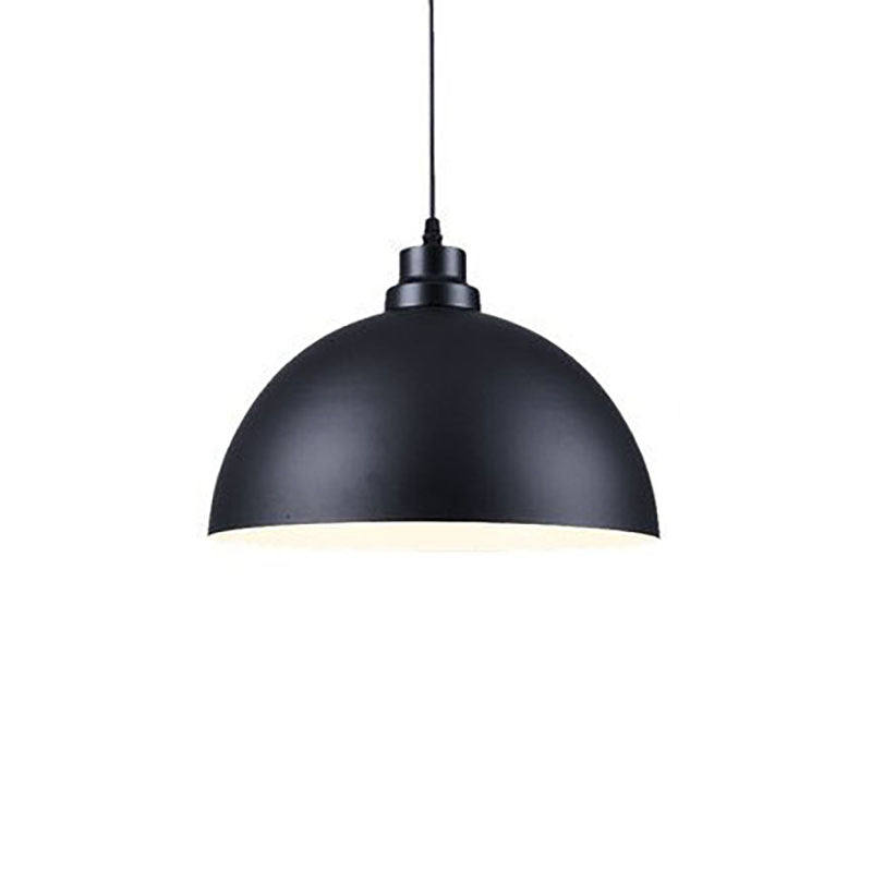 Industrial Iron Dome Pot Lid Pendant Light