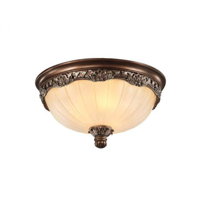 European Vintage Rustic Iron 2/3-Light Flush Mount