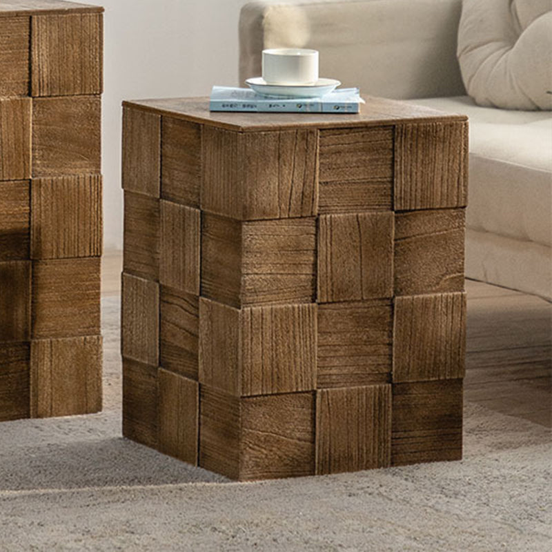 Vintage Solid Wood End Table