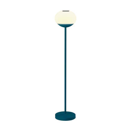 Solar Wrought Iron Oval LED Outdoor Floor Lamp