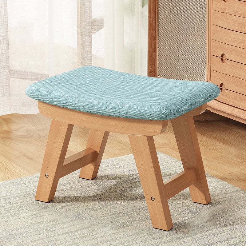 Minimalist Wood Cushion Shoe Bench