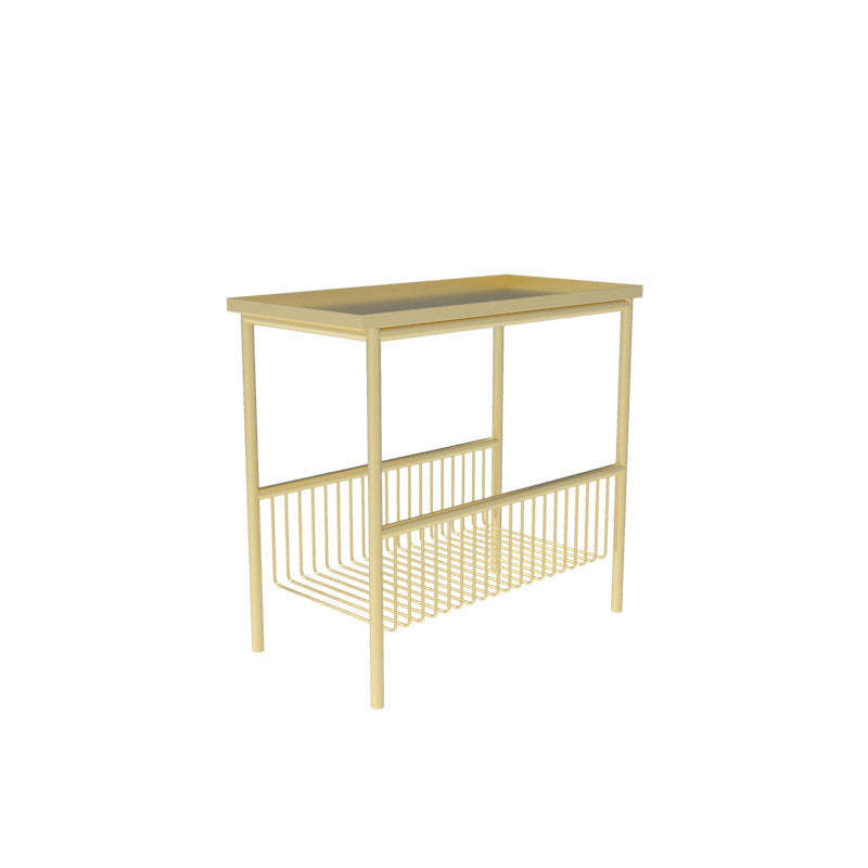 Scandinavian Iron 2-Tier Storage Side Table