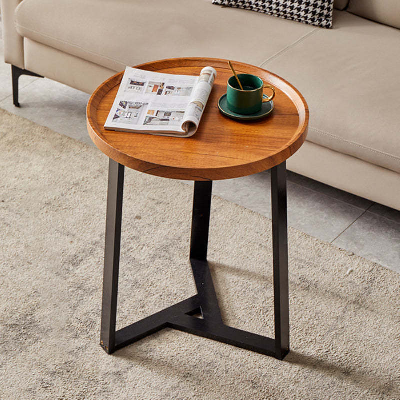 Nordic Round Iron 2-Tier Coffee Table