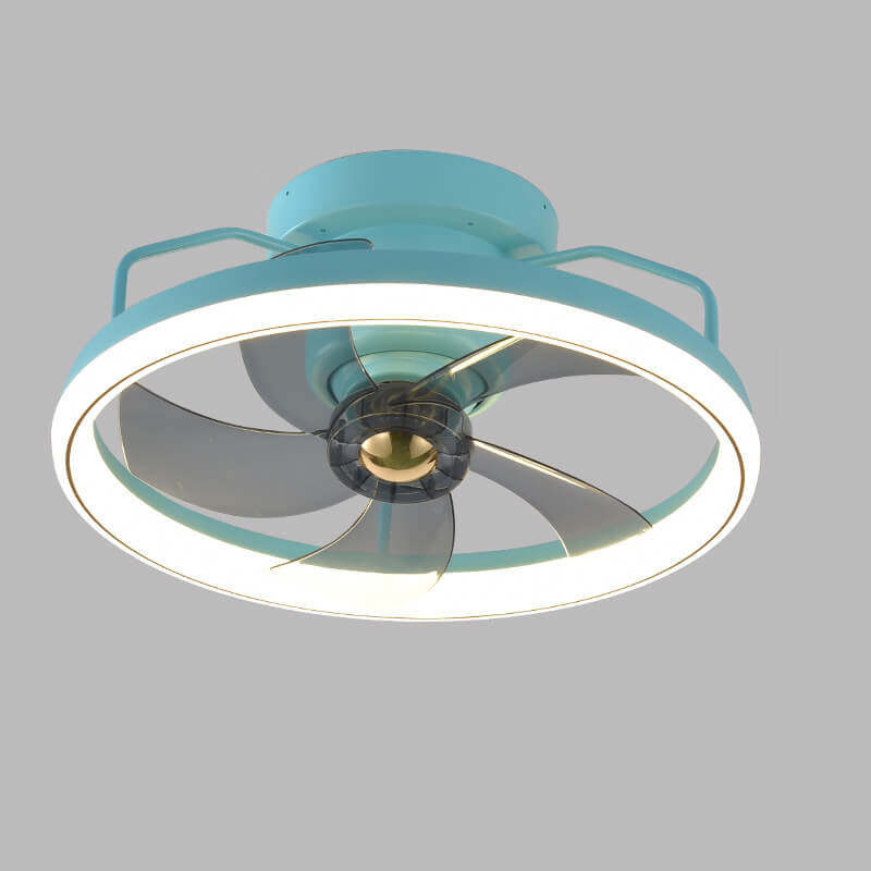 Minimalist Ring Shade Mount Ceiling Fan Light