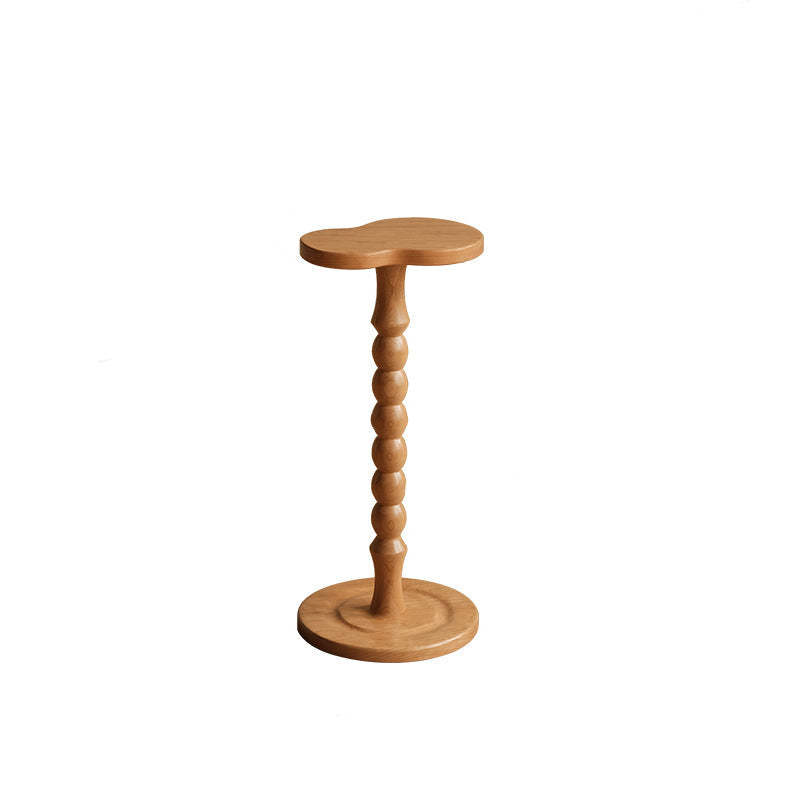 Traditional gourd end & side tables in wood — Cherry