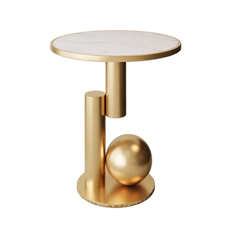 Contemporary Sintered Stone Geometric Coffee Table