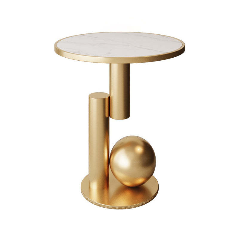 Scandinavian Cylinder Sintered Stone Side Table