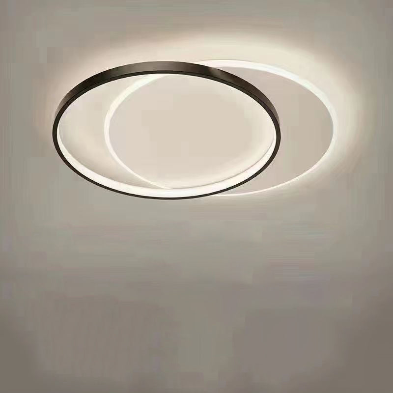 Minimalist Square Iron Acrylic LED Flush Mount Light