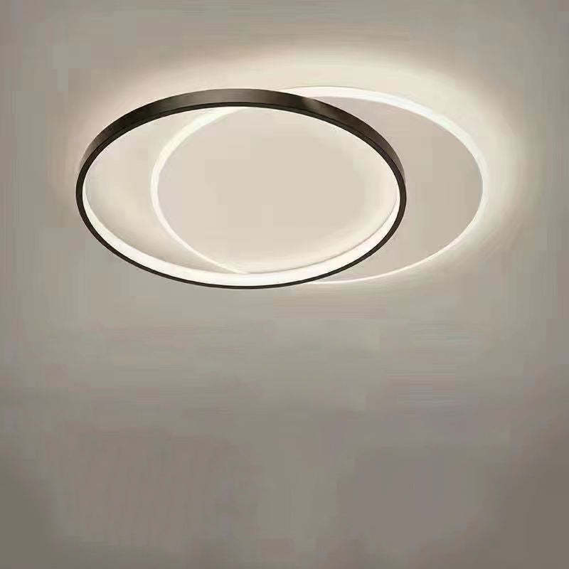 Minimalist Square Iron Acrylic LED Flush Mount Light