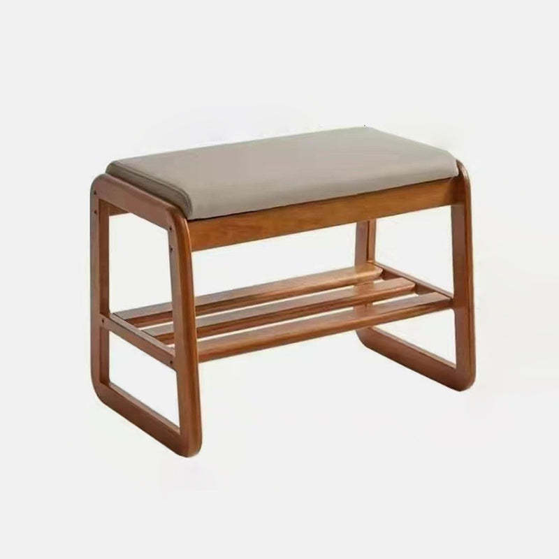 Scandinavian Tech Cloth Wood 1-Shelf Shoe Storage