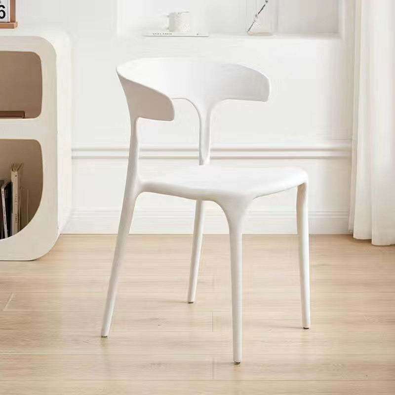 Minimalist Cow Corner Plastic Dining Chair