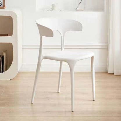 Minimalist Cow Corner Plastic Dining Chair