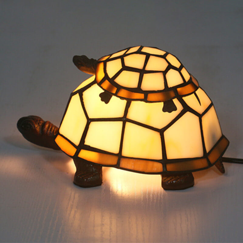 Turtle tiffany glass table lamps — Colored / 220V-240V (UK/AU)