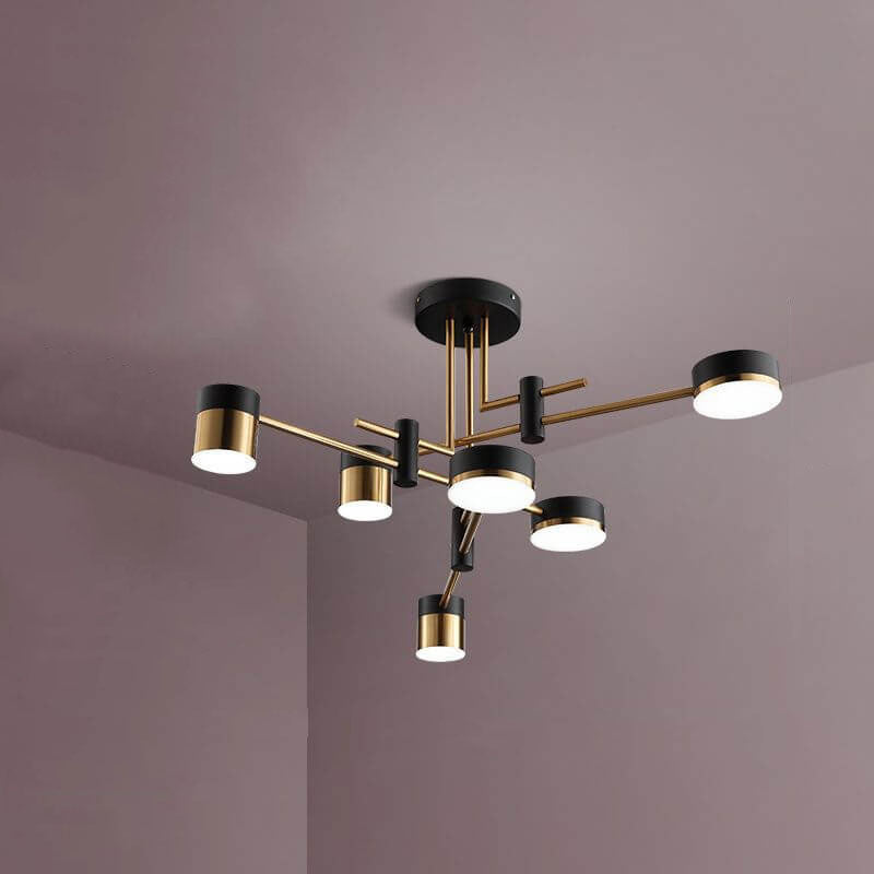 Minimalist Black Gold Balanced Ceiling Light