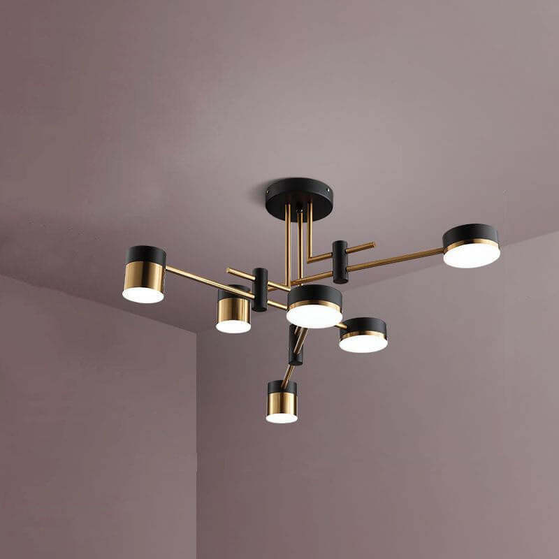 Minimalist Black Gold Balanced Ceiling Light