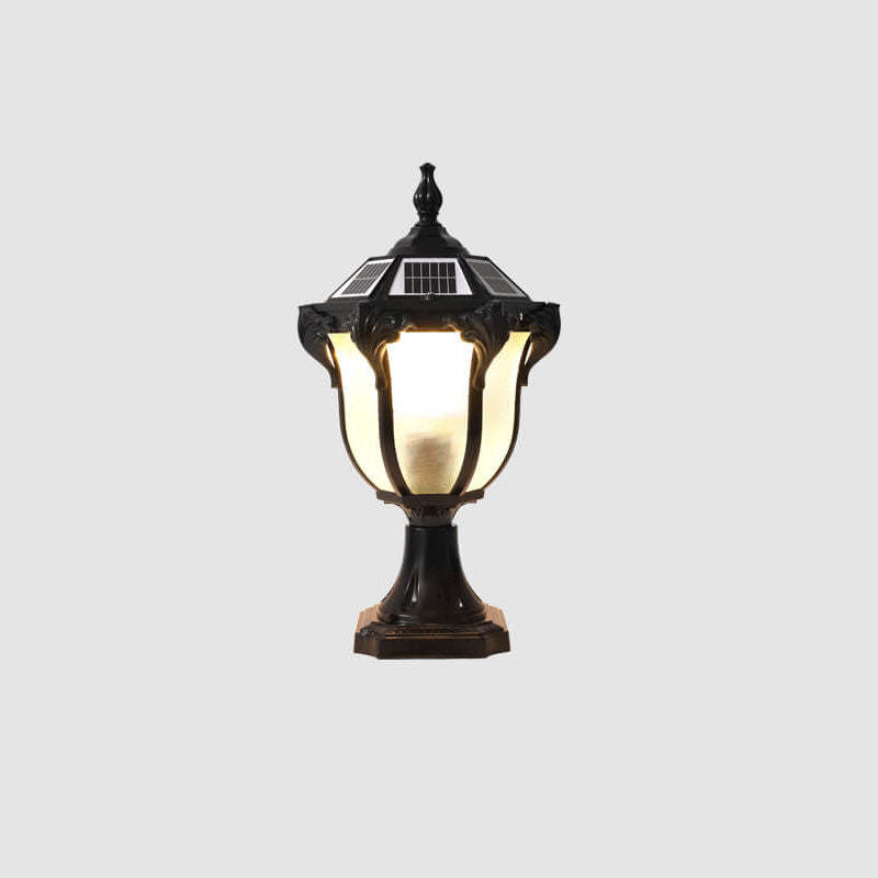 European Retro Die-Cast Aluminum Solar Garden