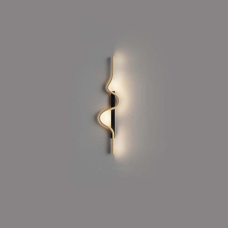 Minimalist Wave Aluminum LED Wall Sconce