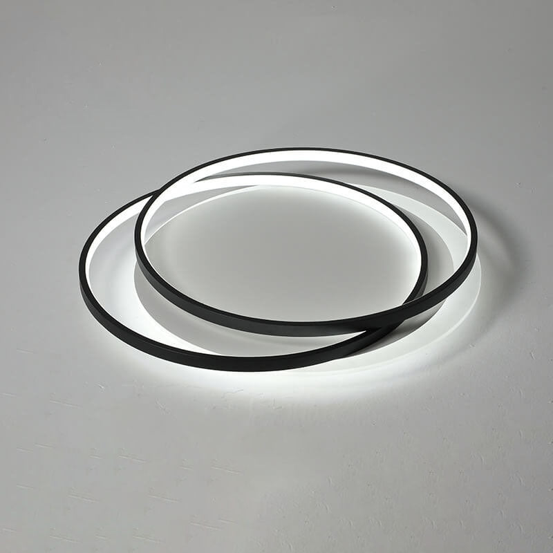 Nordic Luxury Circle Aluminum LED Flush Mount Light