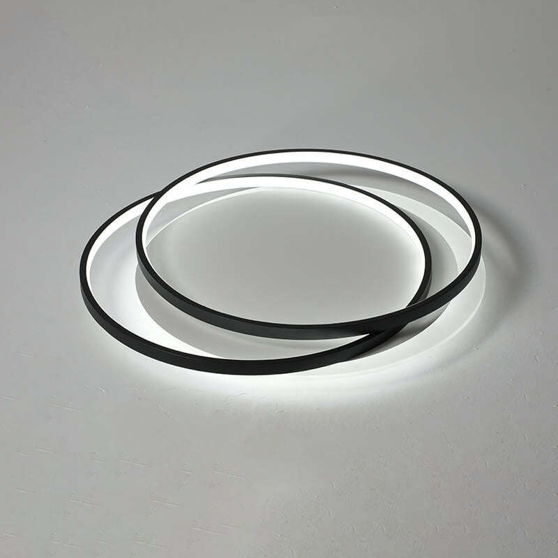 Nordic Luxury Circle Aluminum LED Flush Mount Light