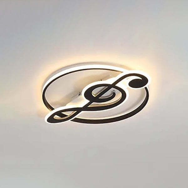 Nordic Music Note LED Flush Mount Light