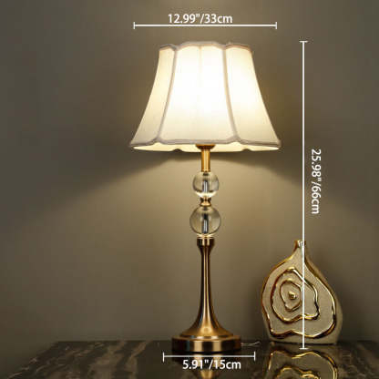Minimalist Column Crystal Iron Fabric Lamp