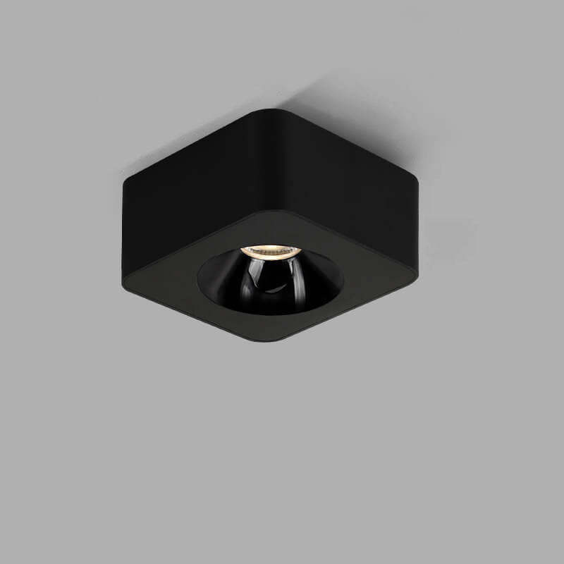 Minimalist Square Aluminum LED Spotlight Flush Ceiling Light