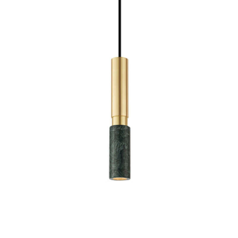 Nordic Terrazzo Column Metal Pendant Light