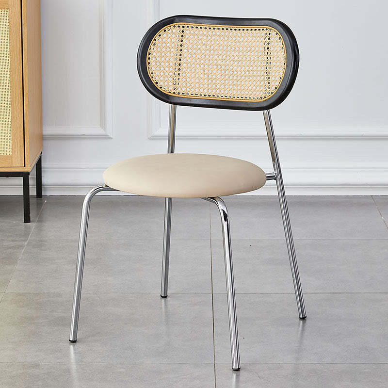 Vintage Rattan Arc Dining Chair