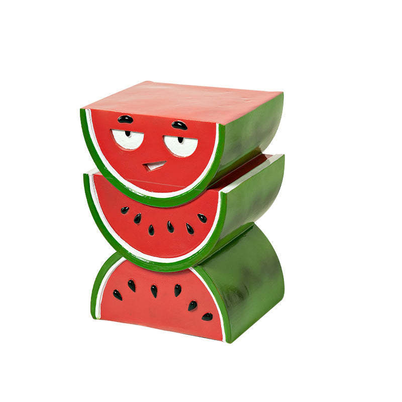 Fruit Design Resin End Table
