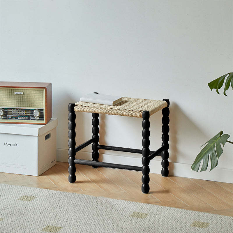 Vintage Wood Kraft Rope Coffee Table