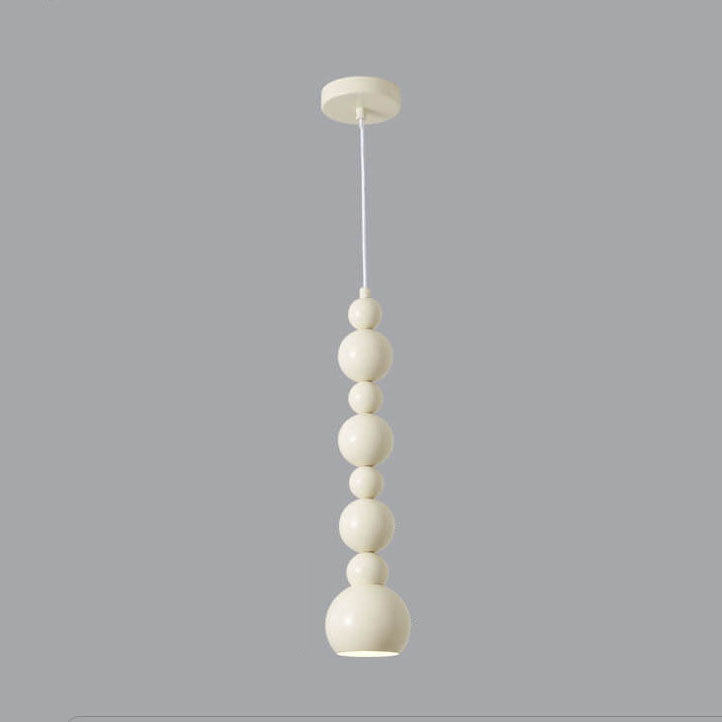 Cream Iron Gourd Skewer Chandelier