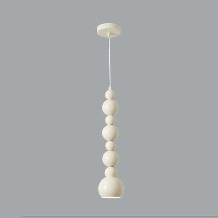Cream Iron Gourd Skewer Chandelier