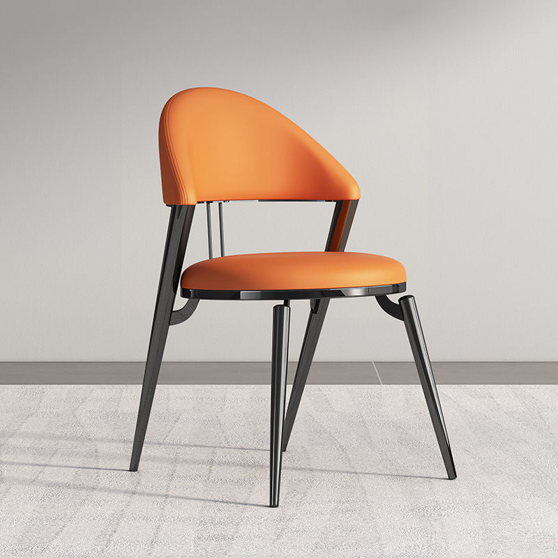 Modern Cushion Lambswool Titanium Dining Chair